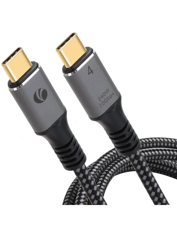 VCOM USB4 Type-C Kablo 240W 40Gbps 8K 30Hz Thunderbolt 3 2m | CU521M