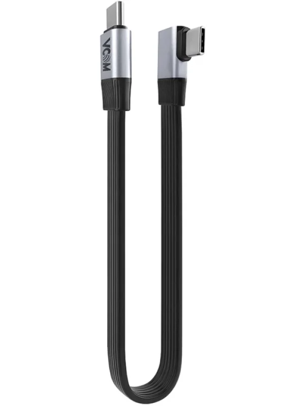 VCOM 90 Derece USB4 V2 Flat Kablo 2m 20Gbps 60W 4K | CU582RA-2.0