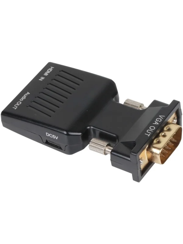 VCOM VGA Erkek to HDMI Dişi Ses Destekli Dönüştürücü | CA336A