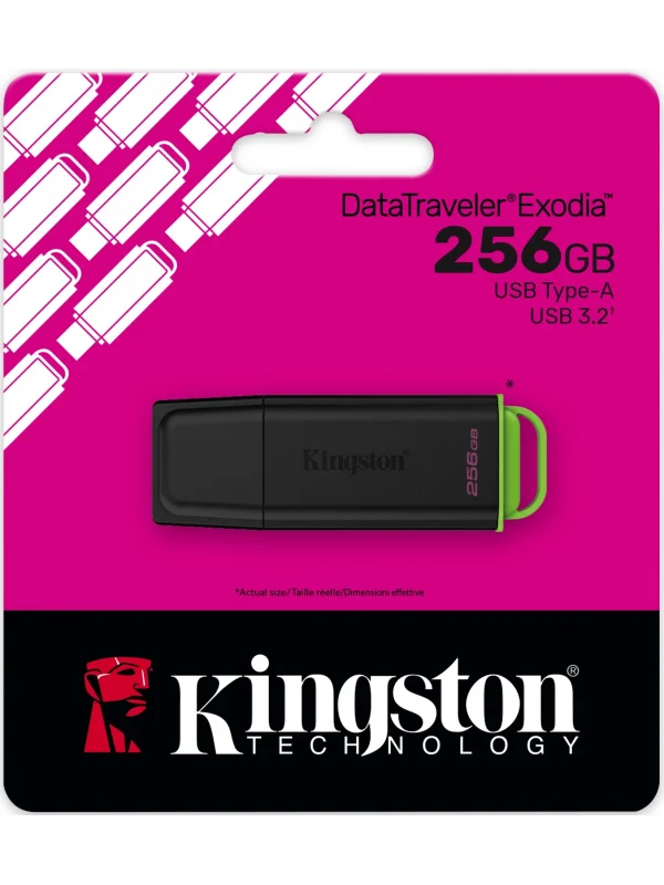 Kingston 256GB USB 3.2 Gen 1 Flash USB Bellek Siyah | DTXG2/256GB