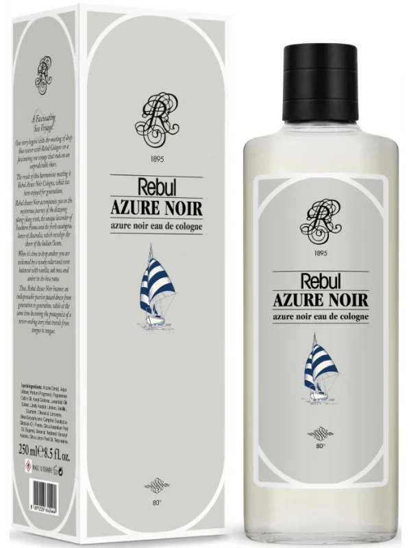 Rebul Azure Noir EDC Kolonya Cam Şişe 250 ml