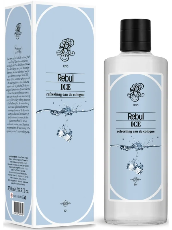 Rebul Ice EDC Kolonya Cam Şişe 250 ml