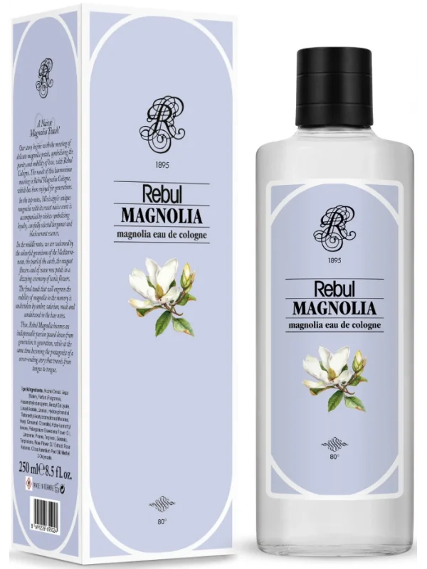 Rebul Magnolia EDC Kolonya Cam Şişe 250 ml