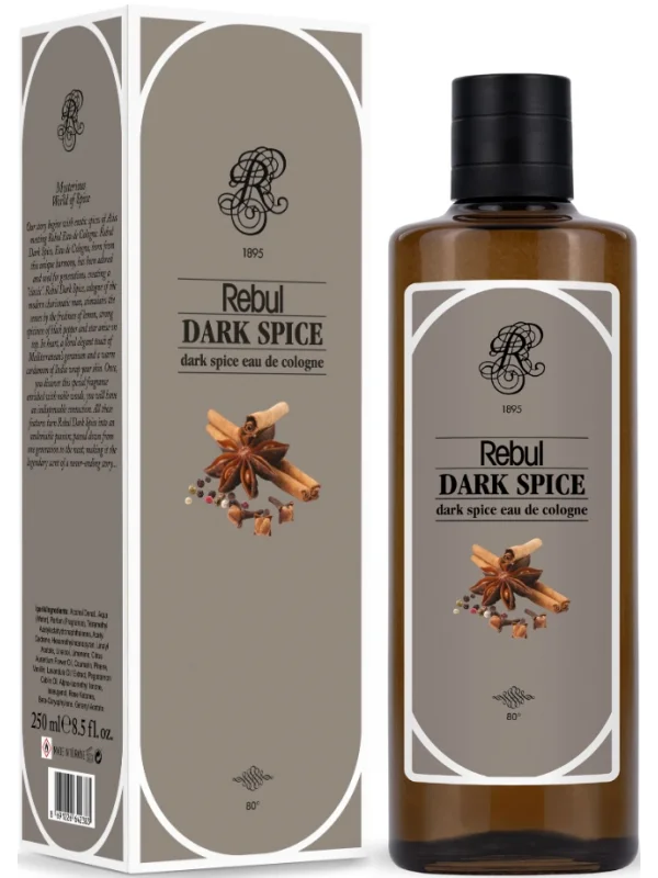 Rebul Dark Spice EDC Kolonya Cam Şişe 250 ml
