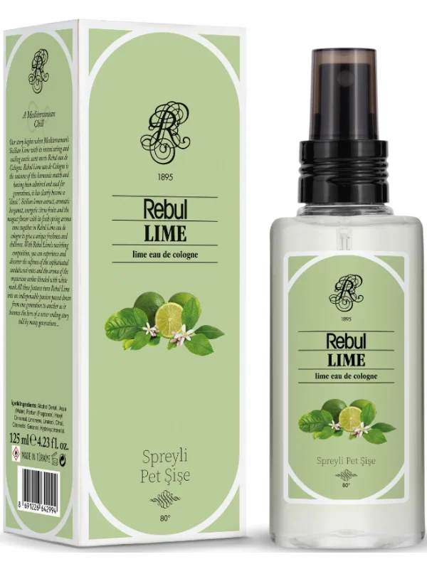 Rebul Lime EDC Kolonya Sprey Pet Şişe 125 ml