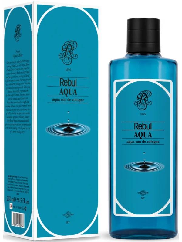 Rebul Aqua EDC Kolonya Cam Şişe 250 ml