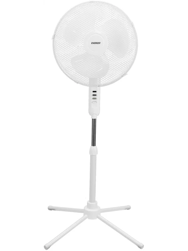 Everest EcoWind Ev Tipi Metal Ayaklı Vantilatör 3 Kademeli Beyaz FAN10