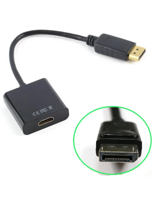 Alfais 4556 Displayport to Hdmi Çevirici Dönüştürücü Adaptör