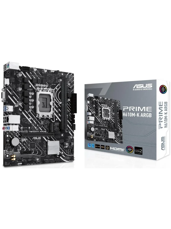 ASUS PRIME H610M-K ARGB Intel H610 LGA1700 DDR5 Anakart