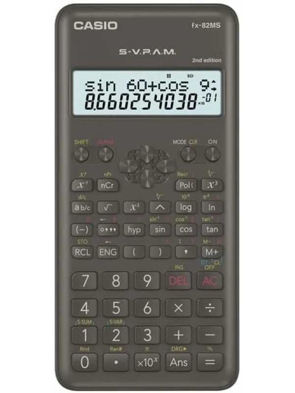 Casio FX-82MS-2 2. Versiyon Bilimsel Hesap Makinesi - Siyah