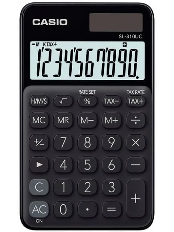 Casio SL-310UC-BK Cep Tipi Hesap Makinesi - Siyah