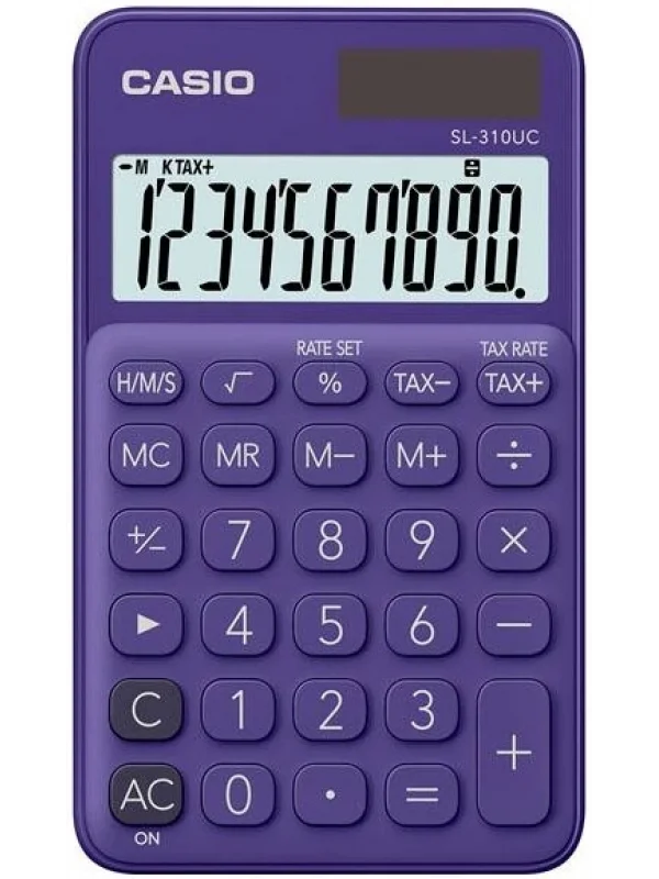 Casio SL-310UC-PL Cep Tipi Hesap Makinesi - Mor