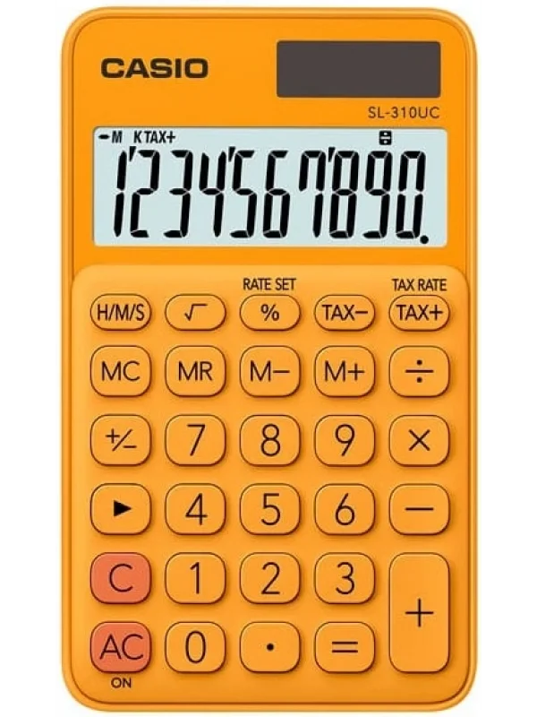 Casio SL-310UC-RG Cep Tipi Hesap Makinesi - Turuncu