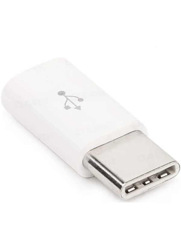 Dark Type C Erkek Micro USB Dişi Dönüştürücü Beyaz | DK-AC-U31XMICROW