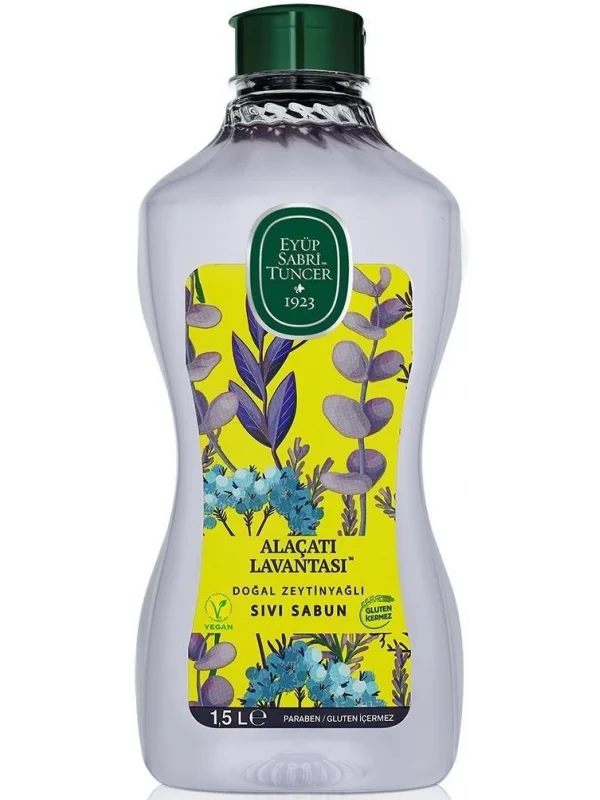 Eyüp Sabri Tuncer Alaçatı Lavantası Doğal Zeytinyağlı Sıvı Sabun 1.5 lt