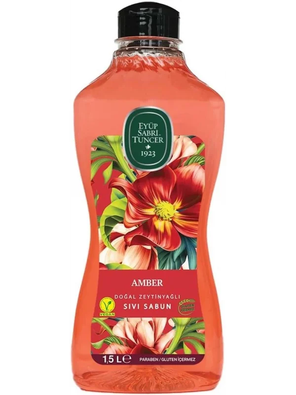 Eyüp Sabri Tuncer Amber Doğal Zeytinyağlı Sıvı Sabun 1.5 lt