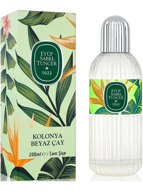 Eyüp Sabri Tuncer Beyaz Çay Kolonya, Cam Şişe, 200 ml