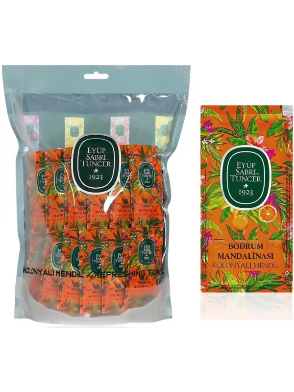 Eyüp Sabri Tuncer Bodrum Mandalina Kolonyalı Islak Mendil, Küçük Boy, 150li