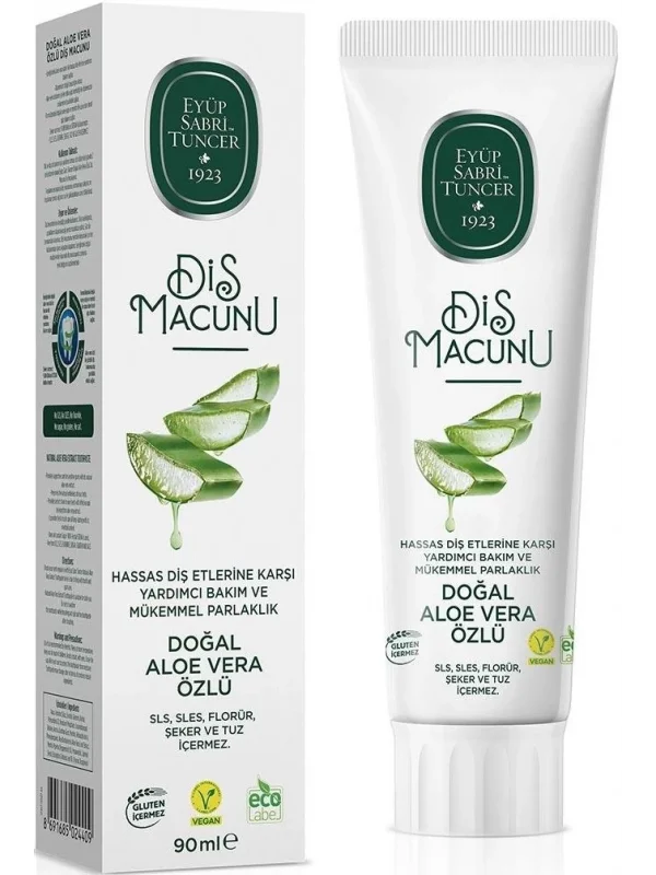 Eyüp Sabri Tuncer Doğal Aloe Vera Özlü Diş Macunu 90 ml