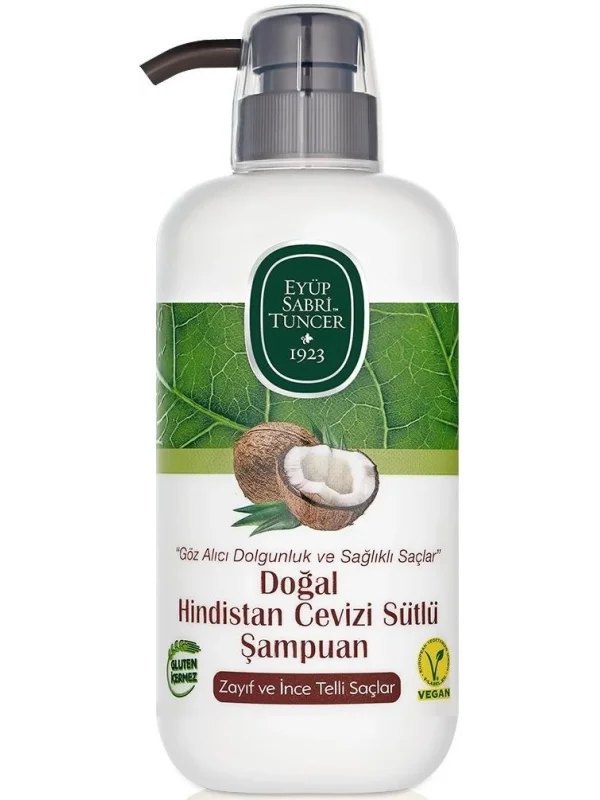 Eyüp Sabri Tuncer Doğal Hindistan Cevizi Sütlü Şampuan 600 ml