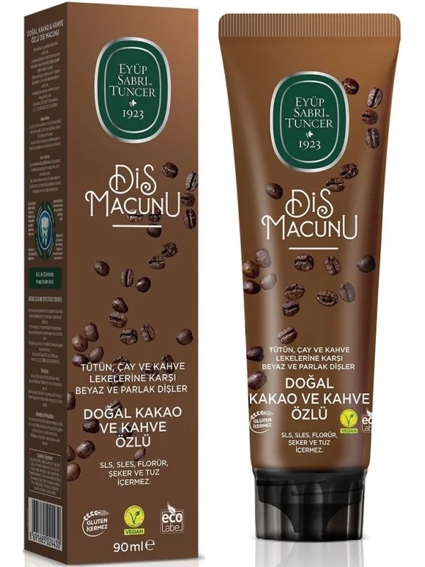 Eyüp Sabri Tuncer Doğal Kakao ve Kahve Özlü Diş Macunu 90 ml