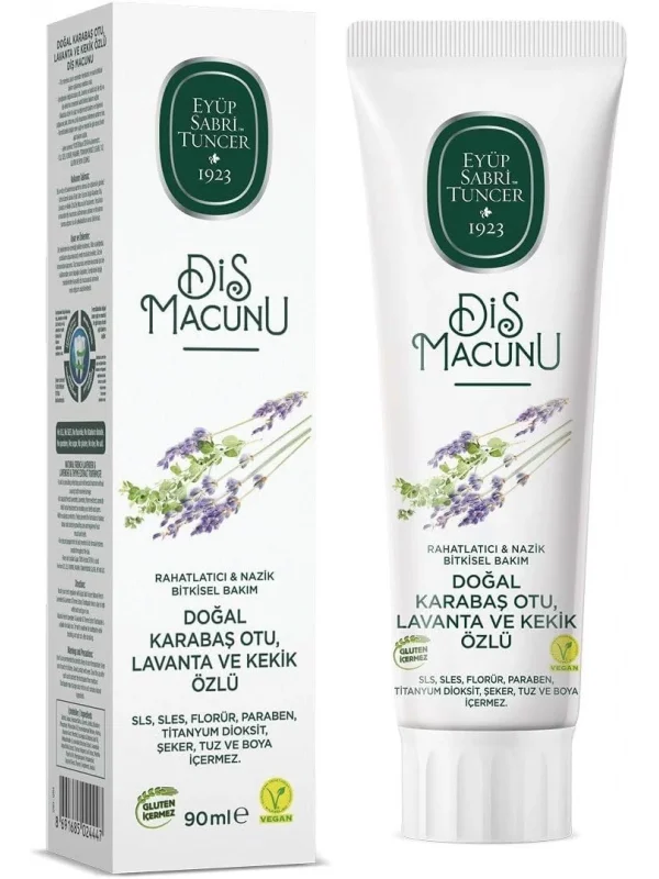 Eyüp Sabri Tuncer Doğal Karabaş Otu, Lavanta ve Kekik Özlü Diş Macunu 90 ml