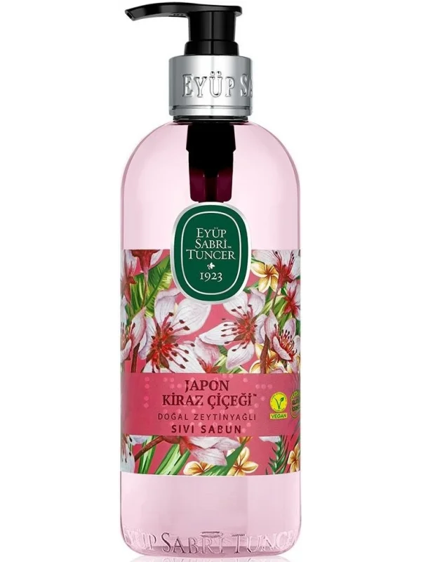 Eyüp Sabri Tuncer Japon Kiraz Çiçeği Doğal Zeytinyağlı Sıvı Sabun 500 ml