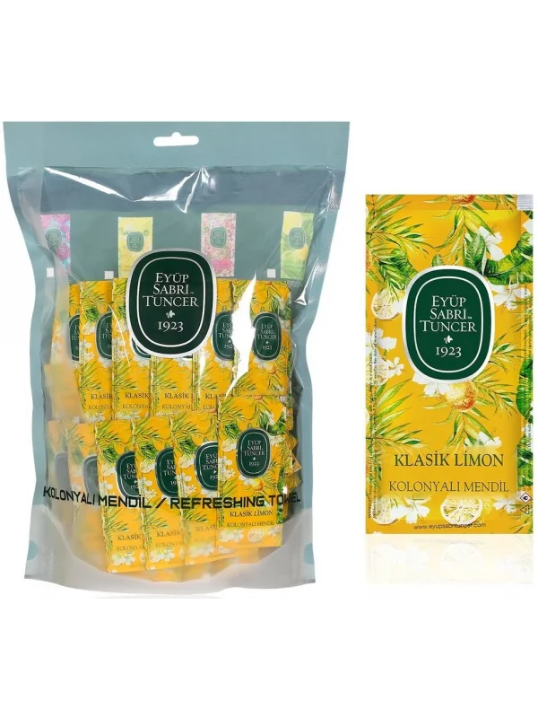 Eyüp Sabri Tuncer Klasik Limon Kolonyalı Islak Mendil, Küçük Boy, 150li