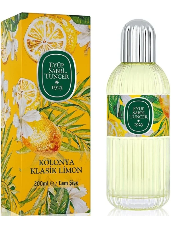 Eyüp Sabri Tuncer Klasik Limon Kolonyası, Cam Şişe, 200 ml