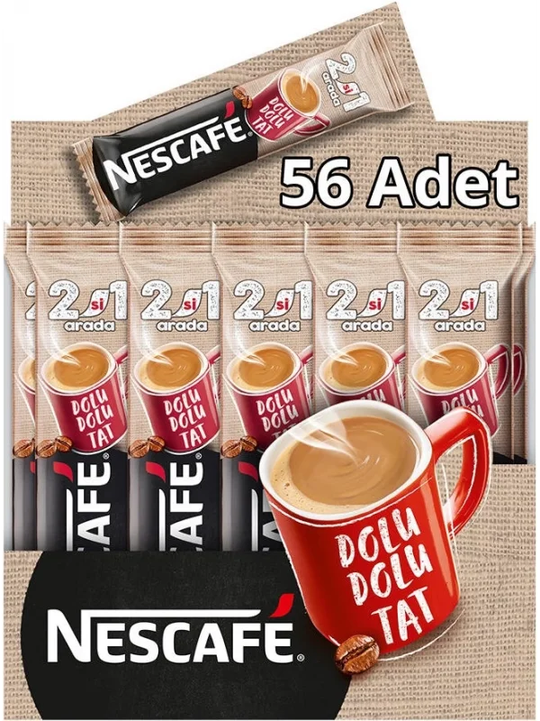 Nescafe 2si 1 Arada Kahve 10 gr 56lı Paket