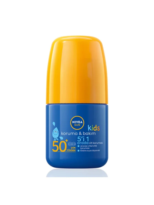 Nivea Sun Çocuklar İçin Hassas Koruma ve Bakım Güneş Koruyucu Roll-On 50ML, SPF50, Uva Uvb Koruması, Suya Dayanıklı