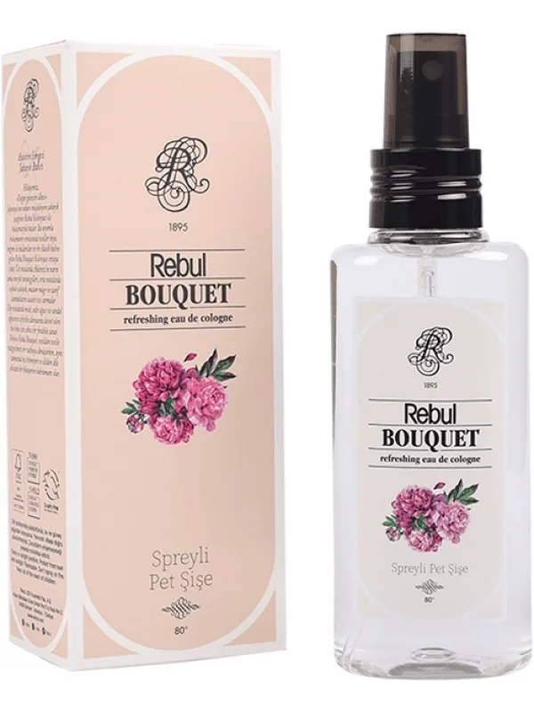 Rebul Bouquet Kolonya, Pet Şişe Sprey, 125 ml