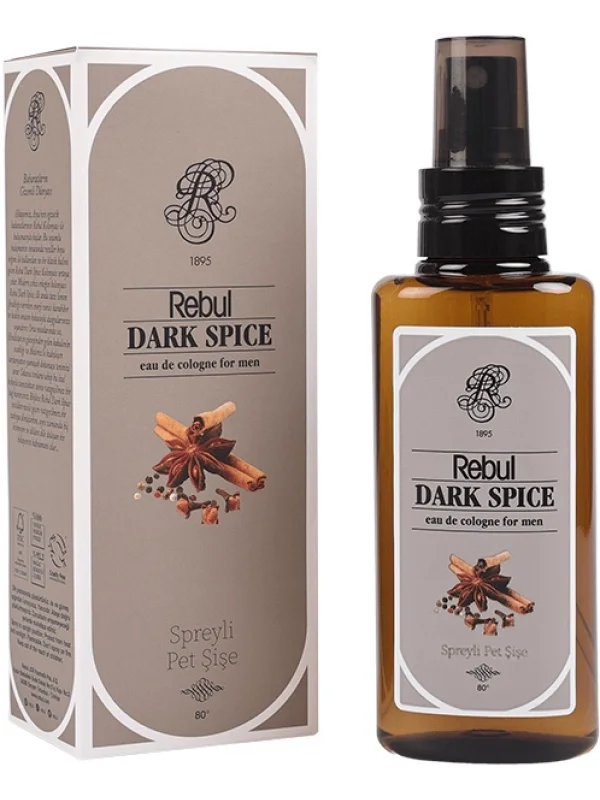 Rebul Dark Spice Kolonya, Pet Şişe Sprey, 125 ml