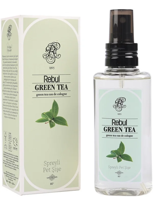 Rebul Green Tea Yeşil Çay Kolonya, Pet Şişe Sprey, 125 ml