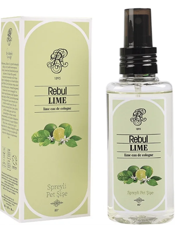 Rebul Lime Yeşil Limon Kolonyası, Pet Şişe Sprey, 125 ml