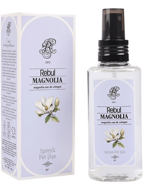 Rebul Magnolia Manolya Kolonya, Pet Şişe Sprey, 125 ml