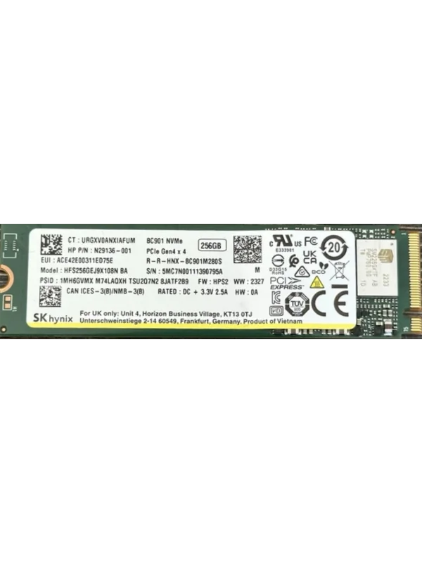 SK Hynix 256 gb M2 Gen 4x4 Nvme 2280 SSD Disk BC901 (Kutusuz)
