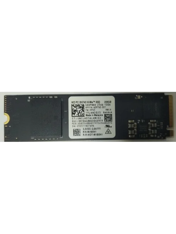 WD SN740 256 gb M2 Gen 4x4 Nvme 2280 SSD Disk SDDPNQD-256G (Kutusuz)