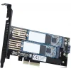Dark 1xSATA + 2xNVMe M.2 SSD PCI-E Dönüştürücü Kartı - DK-AC-PEM2X2