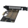 Dark 1xSATA + 2xNVMe M.2 SSD PCI-E Dönüştürücü Kartı - DK-AC-PEM2X2