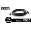 Dark 5m USB 2.0 Yazıcı (Printer) Kablosu DK-CB-USB2PRNL500