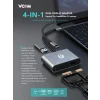 Vcom Type-C Hub 4 in 1 HDMI VGA MST 100W PD Çevirici Adaptör | CU4512
