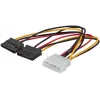 S-link 4 Pin Molexten 2x SATA Güç Çoklayıcı Kablo | SL-P516