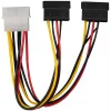 S-link 4 Pin Molexten 2x SATA Güç Çoklayıcı Kablo | SL-P516
