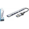 Hadron Type-C & USB-A Hub 7 Port Çoklayıcı Gri | HDX7857