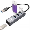VCOM USB 3.0 to RJ45 Gigabit Ethernet ve 3 Port USB Hub | DH312B