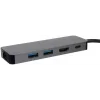 VCOM Type-C Hub Çoklayıcı 5 in 1 HDMI 4K RJ45 PD 100W | CU4592