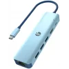 VCOM 6 in 1 USB-C Hub Mavi HDMI 4K RJ45 PD 3.0 100W | CUE55