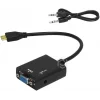 Frisby Mini HDMI to VGA + Ses Aktif Dönüştürücü 1080P | FA-6672C