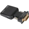 VCOM VGA Erkek to HDMI Dişi Ses Destekli Dönüştürücü | CA336A